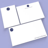 Circle Duogram Monarch Note Card Collection