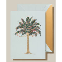 Engraved Twinkling Palms Boxed Folded Christmas Cards