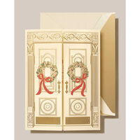 Engraved Holiday Entrance Boxed Folded Holiday Cards