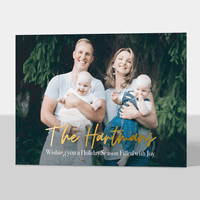 Foil Hartman Flat Holiday Photo Cards