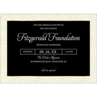 Art Deco Border Invitations
