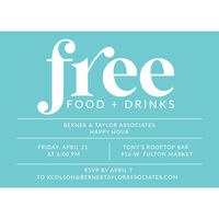 Free Food and Drinks Invitations