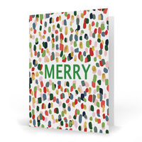 Colorful Specks Folded Holiday Cards