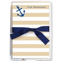 Stripe Anchor Memo Sheets in Holder
