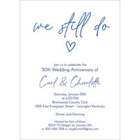 We Still Do Photo Anniversary Invitations
