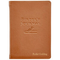 Personalized Birder's Leather Journal