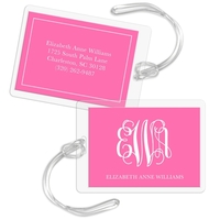 Script Monogram Luggage Tags