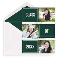 Class of Blocks Graduation Photo Announcements