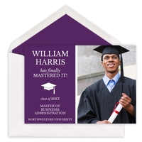 Mastered It Photo Graduation Announcement