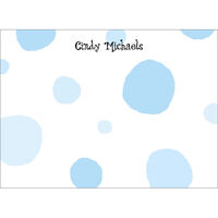 Baby Boy Dots Flat Note Cards