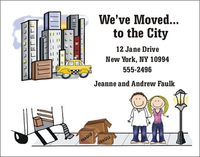 To the City Moving Cards