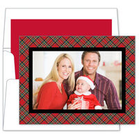 Red Plaid Photo Cards
