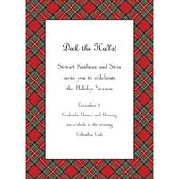 Red Plaid Invites