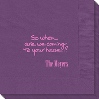 Coming to Your House Napkins