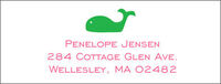 Whale Return Address Labels