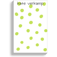 Lime Polka Dot Notepads