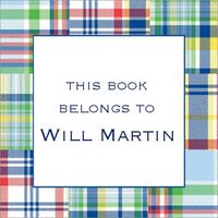 Blue Madras Patch Stickers