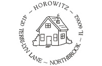 House Round Self-Inking Stamper