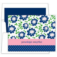 Meadow Navy Note Cards