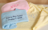 Monogrammed Baby Blankets