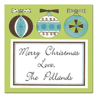 Mod Ornaments Gift Stickers