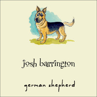 German Shepherd Gift Tag on Recycled Stock or Vinyl Label