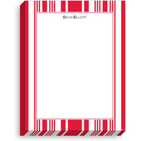 Vertical Stripes in Red  Notepads