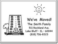 Apartment Building Moving Cards