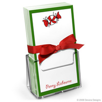 Peppermint Candy Memo Sheets in Holder