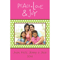 Peace Love  Joy Photo Cards