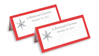 Classic Size Personalized Placecards with Border Color of Your Choice