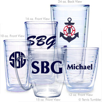 Personalized Blue Anchor Tervis Tumblers