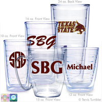 Texas State University Personalized Tumblers
