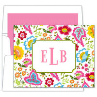 Bright Floral Folded Note Cards