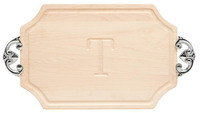 Maple Selwood 12x18 inch Monogrammed Cutting Board with Classic Handles