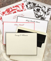 Portland Hand-Bordered Note Cards - Raised Ink