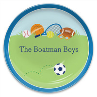 Sports Boy Melamine Plate
