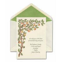 Golden Apple Tree Jewish New Year Cards