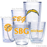 San Diego Chargers Personalized Tumblers