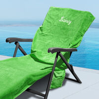 Cotton Terry Velour Lounge Chair Cover
