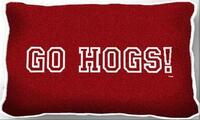 University of Arkansas Go Hogs! Pillow