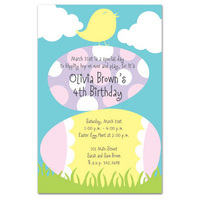 Easter Chick Stack Invitations