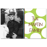 Lime Dot Photo Laminated Placemat