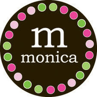 Monica Round Gift Sticker