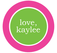 Kaylee Round Gift Stickers