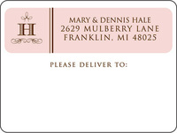 Framed Initial Shipping Labels