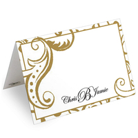 Filigree Gold Personalized Placecards