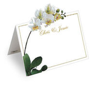 Orchid Die Cut Personalized Place Cards