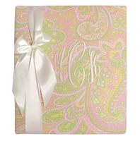 Design Your Own Custom Pink/Green Paisley Memory Books