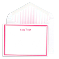 Double Border Flat Note Cards